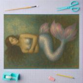 Papier Mousseline Sirène avec échelles Iridescentes | Découpage (Artisanat)