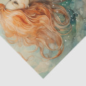 PAPIER MOUSSELINE SIRÈNE DE DÉCOUPAGE DE LA MER (Détail)