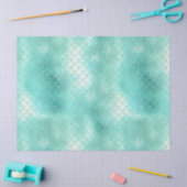 Papier Mousseline Sirène de menthe d'argent (Artisanat)