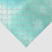 Papier Mousseline Sirène de menthe d'argent (Détail)