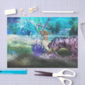 Papier Mousseline Sirène de mer profonde (Artisanat)