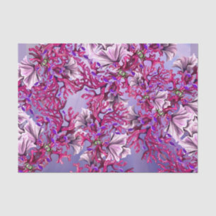 Papier Mousseline Sirène d'océan violet
