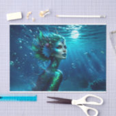 Papier Mousseline Sirène Ethereal Siren Sirène Ocean Decoupage (Artisanat)