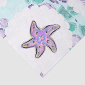 Papier Mousseline Sirène Étincelante Et Hippocampe Avec Rapprochemen (Détail)