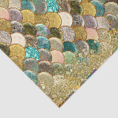 Papier Mousseline Sirène Glam Ocean Sea Scales Glamor Parties scinti (Détail)