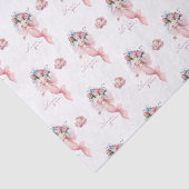 Papier Mousseline Sirène Je T'Aime Papier Tissu (Détail)