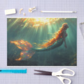 Papier Mousseline Sirène Opalescente étonnante dans les puits de sol (Artisanat)