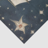 Papier Mousseline Sirène Primitive Dans Le Découpage Océan Céleste (Détail)