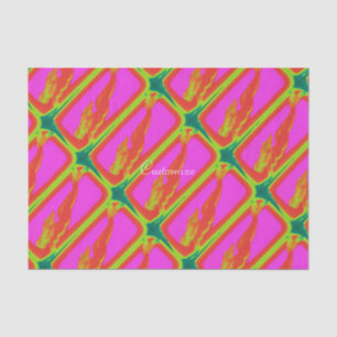 Papier Mousseline sirène rouge nageant rose plongée