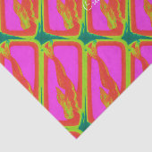 Papier Mousseline sirène rouge nageant rose plongée (Détail)