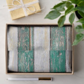 Papier Mousseline Sirène rustique (rose et vert) (Cadeau)