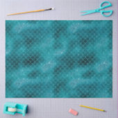 Papier Mousseline Sirène turquoise Sparkle (Artisanat)