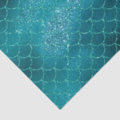 Papier Mousseline Sirène turquoise Sparkle (Détail)
