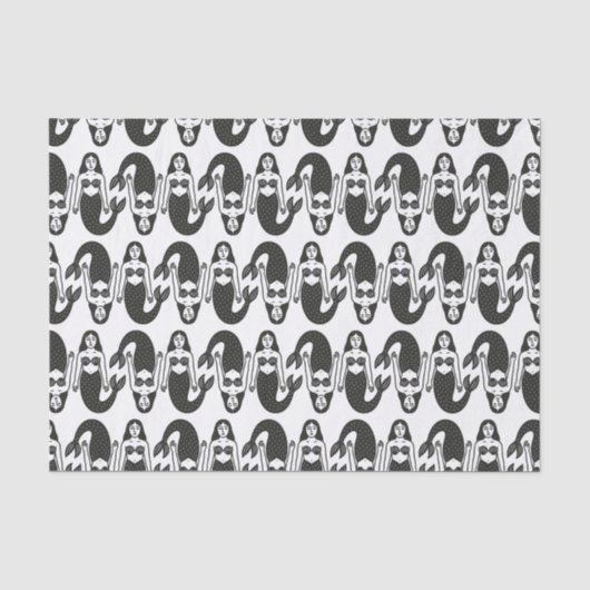 Papier Mousseline Sirènes (Recto)