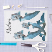 Papier Mousseline Sirènes en papier de tissus (Artisanat)