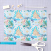 Papier Mousseline Sirènes Et Châteaux De Sable (Artisanat)