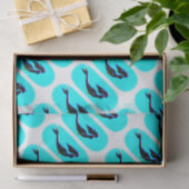 Papier Mousseline sirènes noires nageant (Cadeau)