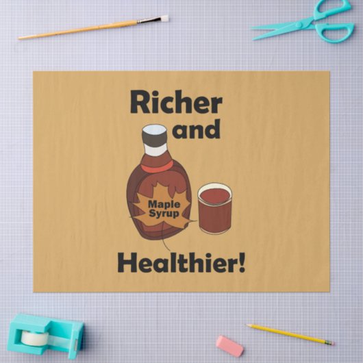 Papier Mousseline Sirop D'Érable Plus Riche Et Plus Sain (Artisanat)
