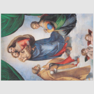 Papier Mousseline Sistine Madonna, Raphael