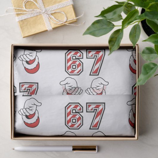 Papier Mousseline Six Seven 67 6 7 Christmas Meme Holiday (Cadeau)