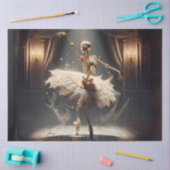 Papier Mousseline Skeleton Ballerina sur scène - Ballet gothique (Artisanat)