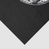 Papier Mousseline Skeleton Couple Moon Guitare (Détail)