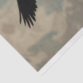 Papier Mousseline Skeleton gothique noir & or déroupage (Détail)