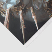 Papier Mousseline Skeleton gothique Skull Decoupage papier de tissus (Détail)