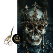 Papier Mousseline Skeleton gothique Skull Decoupage papier de tissus