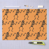 Papier Mousseline SKELETON HALLOWEEN DANCÉ AMUSANT Papier Tissu (Artisanat)