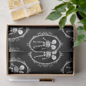 Papier Mousseline Skeleton Siamese Twins (Cadeau)