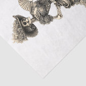 Papier Mousseline Skeleton victorien gothique habillé AH9 Découpage (Détail)