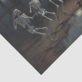 Papier Mousseline Skeletons de danse de découpage d'Halloween (Détail)