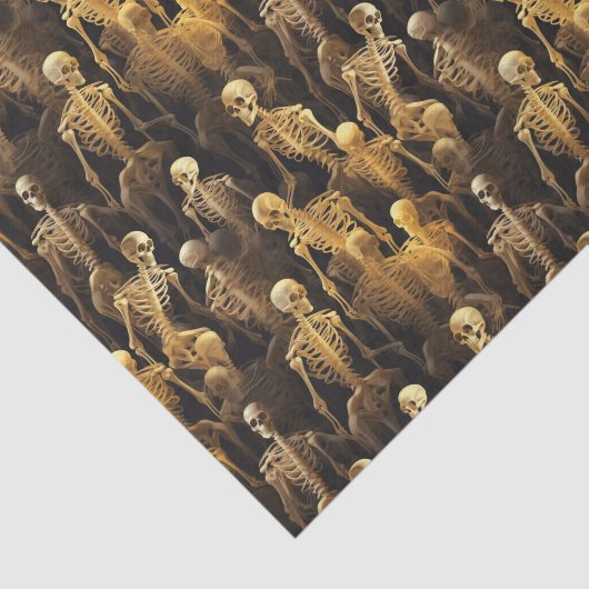 Papier Mousseline Skeletons déplaisants Halloween Découpage (Détail)