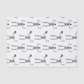 Papier Mousseline Skeletons D'Halloween, Baguette Ou Traite, Boo (Recto)
