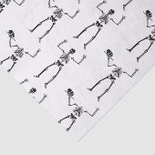 Papier Mousseline Skeletons D'Halloween, Baguette Ou Traite, Boo (Détail)
