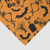 Papier Mousseline Skeletons d'Halloween Macabre Dance (Détail)