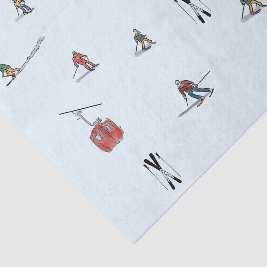 Papier Mousseline Ski (Détail)