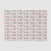 Papier Mousseline Ski Club Après Bébé  Arctic Fox (Recto)