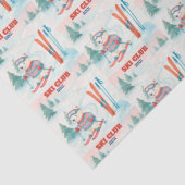 Papier Mousseline Ski Club Après Bébé Polar Bear (Détail)