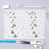 Papier Mousseline Ski et snowboard Imprimer papier Tissu (Artisanat)