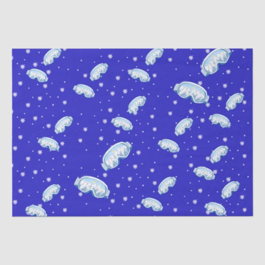 Papier Mousseline Ski Goggers Snowflake Dance (Recto)