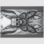 Papier Mousseline Skull and Butterflies Decoupage Paper  (Recto)