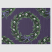 Papier Mousseline Skull Wreath (Recto)