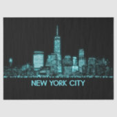 Papier Mousseline Skyline de New York (Recto)