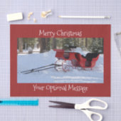 Papier Mousseline Sleigh hippomobile (Artisanat)