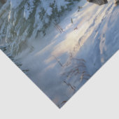 Papier Mousseline Sleigh Père Noël à cheval de Noël (Détail)