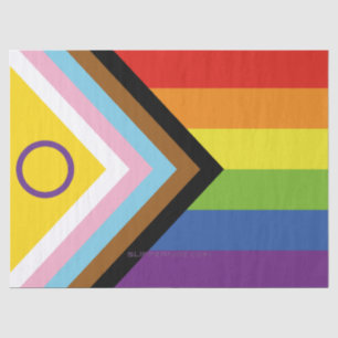 Papier Mousseline SlipperyJoe Intersex Progrès Fierté Drapeau arc-en
