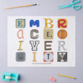 Papier Mousseline SlipperyJoe's accepte la diversité lettres découpé (Artisanat)