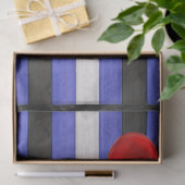 Papier Mousseline SlipperyJoe's cuir drapeau orgueil noir bleu royal (Cadeau)